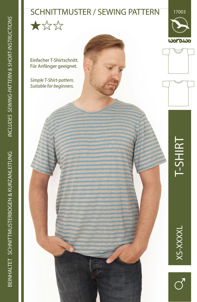 T-Shirt Herren  XS- 4XL (Papierschnitt)